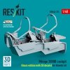 RESKIT RSU48-0374 Mirage 2000B cockpit (Basic edition with 3D decals) for Kinetic kit (3D Printed) (1/48)